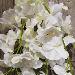 Orchidej květ visící bílý 120cm