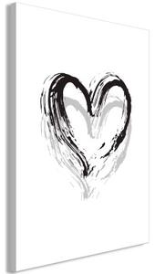 Obraz - Brush Heart (1 Part) Vertical