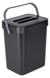 WENKO 55027100 - Odpadkový koš BLACK OUTDOOR KITCHEN 19x24 cm černá/šedá/čirá