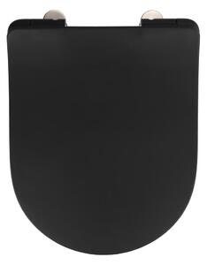 WENKO 23827100-WC sedátko SEDILO 45,2x36,2 cm černá/stříbrná