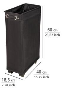WENKO 69737800 - Koš na prádlo CORNO 18,5x60 cm černá