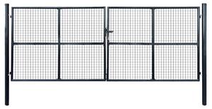 Vstupní brána do zahrady - Zahrádková brána - Plot - Vstupní brána do oplocení - Brána do oplocení - Pozinkovaná ocel - 400 x 150 cm