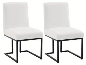 Jídelní židle - Židle - Židle s opěradlem ve tvaru sedáku - Kuchyňská židle - Židle do jídelny - Sada 2 kusů - Moderní design