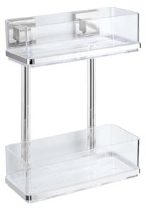 WENKO 22691100-Regál VACUUM-LOC QUADRO ED 25,5x32,5 cm stříbrná/lesk. chrom/čirá