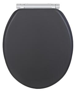 WENKO 25218100-WC sedátko MORRA 35x42 cm antracit/stříbrná