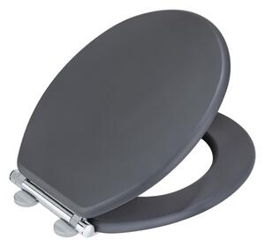 WENKO 25218100-WC sedátko MORRA 35x42 cm antracit/stříbrná