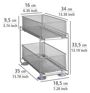 WENKO 53140800 - Police GIOMA 35x33,5 cm stříbrná