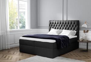 Čalouněná postel boxspring TOMIO + topper, 120x200, jasmine 100