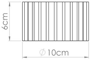 Sollux SL.1822 - Bodové svítidlo AURA 1xGX53/10W/230V 6 cm červená