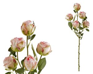 Růže růžová umělá květina 60cm