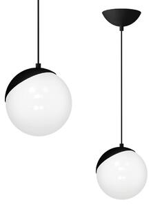Závěsné svítidlo Sfera, 1x bílé skleněné stínítko, b