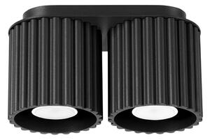 Sollux SL.1785 - Bodové svítidlo AURA 2xGU10/10W/230V černá