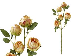 Růže žlutá umělá květina 60cm
