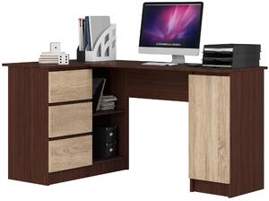 Moderní psací stůl SCYL155L, wenge / dub Sonoma