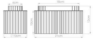Sollux SL.1785 - Bodové svítidlo AURA 2xGU10/10W/230V černá