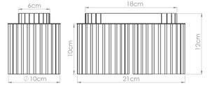 Sollux SL.1820 - Bodové svítidlo AURA 2xGU10/10W/230V červená