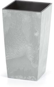 Goleto Plastový květináč 40 x 40 x 75 cm 91L | šedý