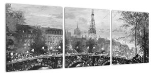 Obraz Paříže na stěnu (90x30cm)