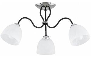 Přisazený lustr ARIEL 3xE27/15W/230V lesklý chrom/černá