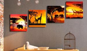 Obraz - African Animals (4 Parts)