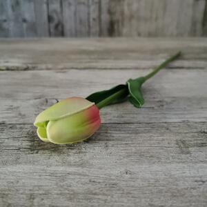 Tulipán pěnový zeleno fialový 36cm, cena za 1ks