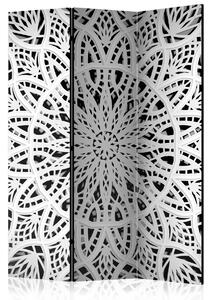 Murando DeLuxe Paraván bílá mandala I Velikost: 135x172 cm