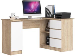 Moderní psací stůl SCYL155P, dub Sonoma / bílý