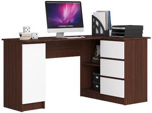 Moderní psací stůl SCYL155P, wenge / bílý