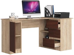 Moderní psací stůl SCYL155P, dub Sonoma / wenge