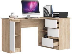 Moderní psací stůl SCYL155P, dub Sonoma / bílý