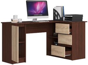 Moderní psací stůl SCYL155P, wenge / dub Sonoma