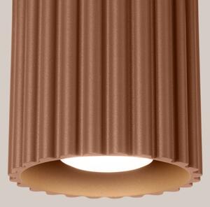 Sollux SL.1804 - Bodové svítidlo AURA 1xGU10/10W/230V 10 cm hnědá