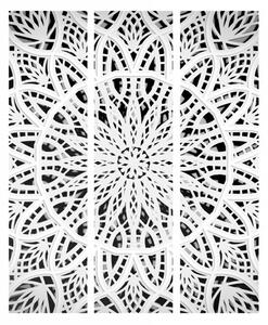 Murando DeLuxe Paraván bílá mandala I Velikost: 135x172 cm