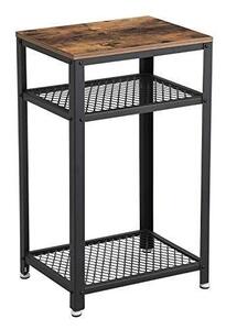 Goleto STYLES minimalistický odkládací stolek Ø55 x 65 cm | černý