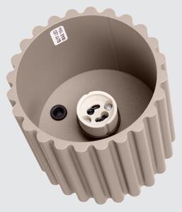 Sollux SL.1814 - Bodové svítidlo AURA 1xGU10/10W/230V 10 cm taupe