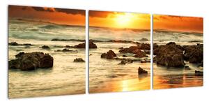 Západ slunce na moři - obraz (90x30cm)