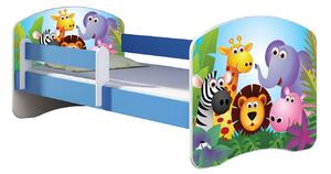 Dětská postel - ZOO 2 140x70 cm modrá