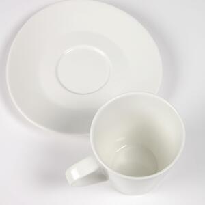 Bílý porcelánový šálek a podšálek Kave Home Pierina 200 ml