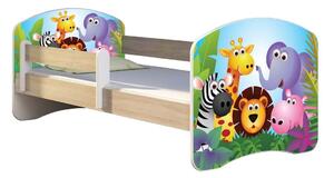 Dětská postel - ZOO 2 140x70 cm bělený dub
