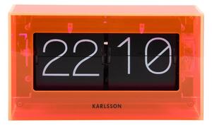 Designové nástěnné/stolní překlápěcí hodiny 5976OR Karlsson 21cm