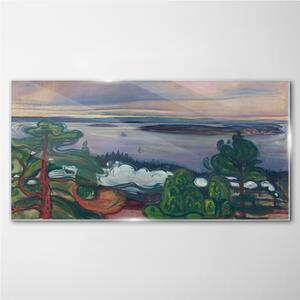 Obraz na skle Obraz na skle Vlak PAL Edvard Munch