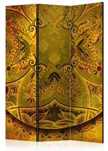 Murando DeLuxe Paraván mandala zlatá síla I Velikost: 135x172 cm