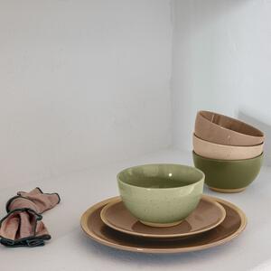 Světle zelená keramická miska Kave Home Aratani 14,5 cm