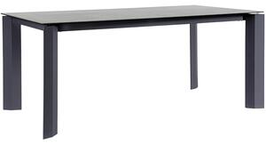 Bizzotto Antracitově šedý keramický zahradní stůl Otavio 180 x 95 cm