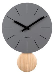 Designové kyvadlové hodiny 5967GY Karlsson 41cm