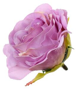 Umělý květ HLAVA RŮŽE růžová 6cm