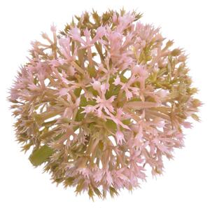 Umělý květ česnek růžový 6cm