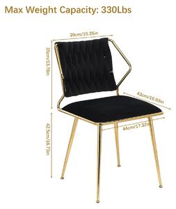 Jídelní židle - Sada 2 kusů - Židle - Designové židle - Pohodlné židle - Ergonomický design