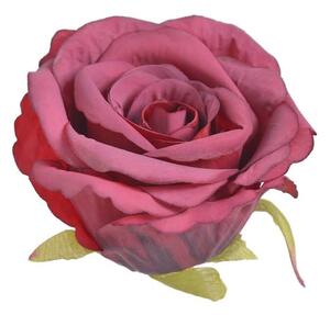 Umělý květ růže bordó 7 cm