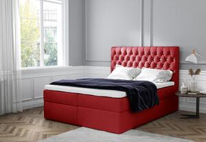 Čalouněná postel boxspring TOMIO + topper, 120x200, jasmine 60